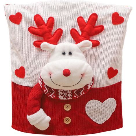Housse de chaise décorative pour Noël - Décoration de fête pour maison (1/5)