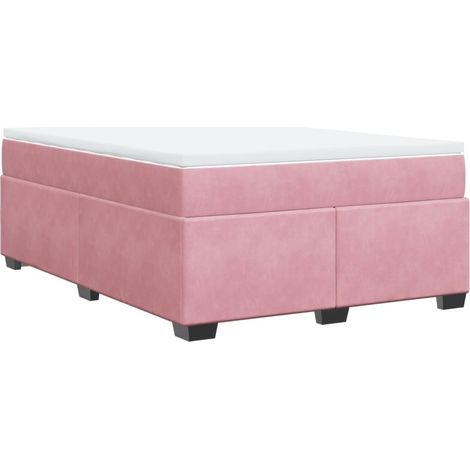 Maison Exclusive - Boxspringbett mit Matratze Rosa 140x190 cm Sam
