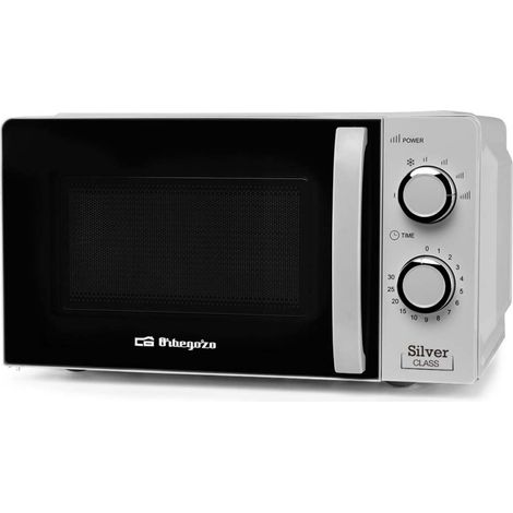 Orbegozo MI2118 - Horno Microondas Sin Grill 20 Litros Silver