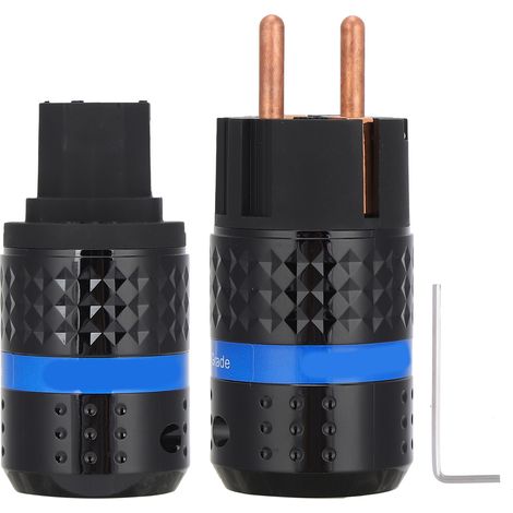 Netzkabel aus reinem Kupfer (IEC), Stecker E102/F102, 100-250 V, für professionelle Audiogeräte.
