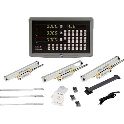 Display digitale DRO, compatibile con KA-300 e KA-500, precisione 5 µm, risoluzione, confezione da 2 (1/2)