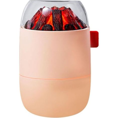 Small Air Humidifier, 280ml Portable USB Mist Humidifier, 2 Modes, Quiet, Volcanic Humidifier with Lights (1/4)
