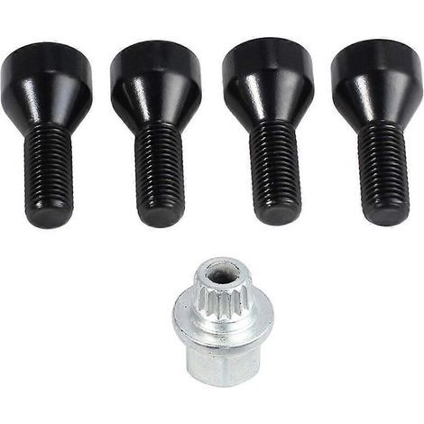 Kit de boulons et écrous antivol de roue M12X1.5 36136786419 pour Z4 Z3 M6 M5 M3-- (1/5)