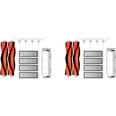 2er-Set Haupt- und Seitenbürsten für Xiaomi Mi Saugroboter 1 / 1S SDJQR01RR SDJQR02RR SDJQR03RR für Roborock S502-00 S5 Max S6 (1/5)