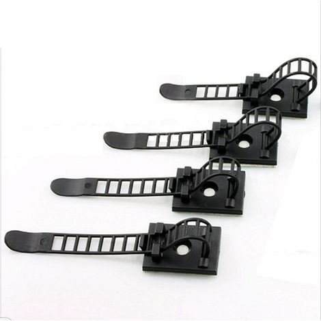 60 fascette per cavi, fascette per cavi, clip per cavi autoadesive, regolabili - AquaForge (1/5)