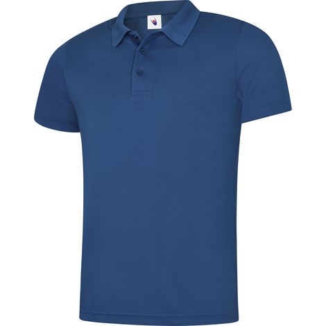 Herren Ultra atmungsaktives Polo-Arbeitsshirt Marineblau L 200 g/m² 100 % Polyester (1/3)