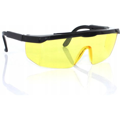 Schutzbrille geko g90021 Stoßfest verstellbar gelb (1/3)