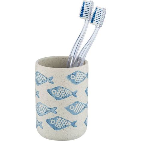 Mug à brosse à dents en céramique AQUAMARIN,