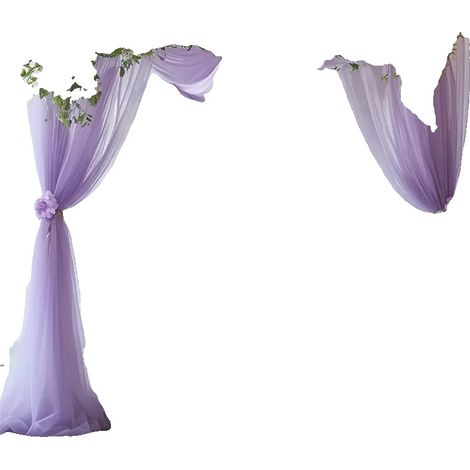 Runner da tavola, design trasparente, poliestere resistente, 1 pezzo viola, 75x1000cm-a (1/2)