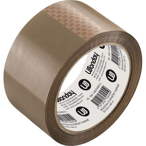 Adhésif emballage Wonday havane 50 mm 66 m