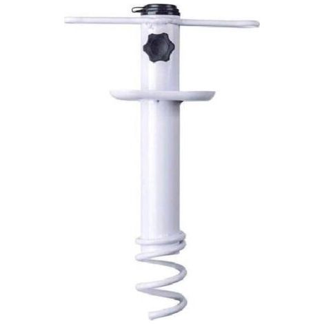 Ancre de sable pour parasol de plage, base de camping en plein air, support de tarière, support de rangement en spirale, robuste, pour patio, maison, jardin (1/5)