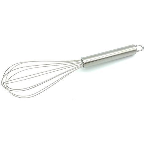 Fouet - Acier Inoxydable - 20 Cm - Pour Mélanger Pâte, Ingrédients Secs, Œufs, Lait - Idéal Cuisine, Boissons, Enfants - 1 Pièce (1/5)