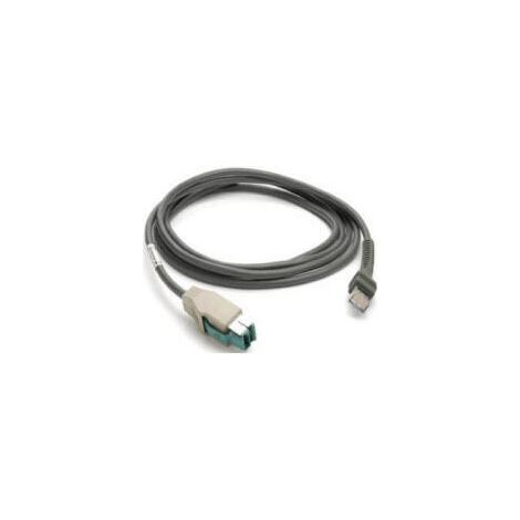 Zebra CBA-U23-S07ZBR Cable blindado USB Power Plus Data Transfer 2,1m Negro