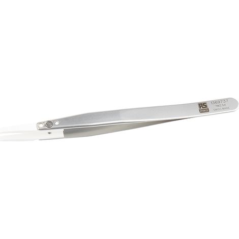 Brucelles RS PRO 7MZ.SA pointe Incurvé, fin en inox, L. 130 ( Prix pour 1 ) (1/2)