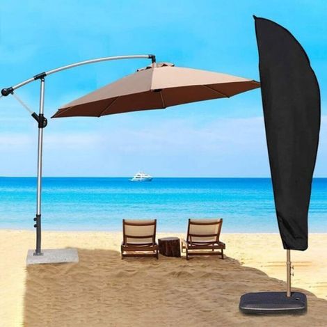 Housse Parasol Déporté - Tissu Oxford 420D - Étanche Coupe-Vent Anti-UV - Pour Parasol 265 cm - Avec Tige Télescopique - 40x70x50 cm (1/5)