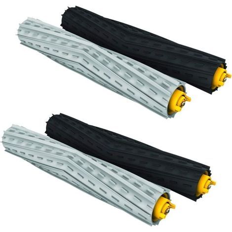 4 rulli spazzola principali, compatibili con gli accessori della spazzatrice robotizzata iRobot 800 900 (1/5)