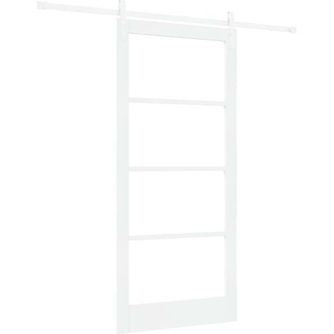Maison Exclusive - Schiebetür ORKDAL Weiß 93 x 202 cm Massivholz