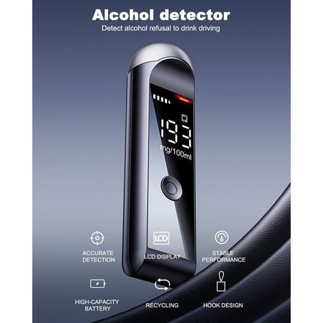 Professionelles，hochpräzises Alkoholtestgerät，geeignet für den persönlichen Gebrauch，mit USB-C-Anschluss (1/4)