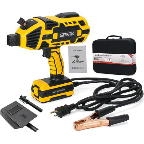 Saldatrice portatile, saldatrice ad arco 110 V 120 A con casco e guanti per saldatura, inverter IGBT 5 impostazioni di corrente variabile, set saldatrice per bacchetta di saldatura da 3/32"-1/8" regal (1/5)