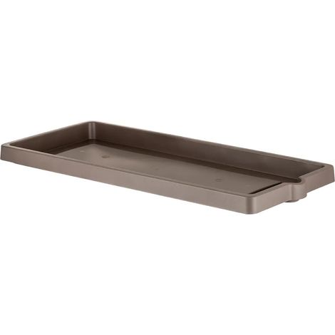 SOTTOVASO PER FIORIERA RETTANGOLARE cm 94 x 36 x 5,5 - cappuccino  - BAMA