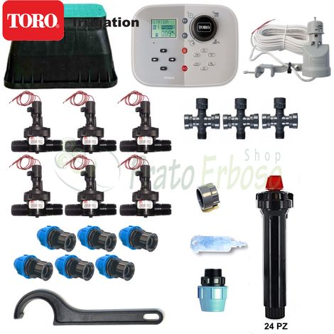 Kit d'irrigation 6 zones 24V Toro Tempus avec arroseurs