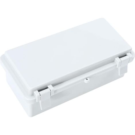 Boîte de Jonction Étanche en Abs Blanc, Boîte Électrique Isolation Électrique, Conception Spéciale et Artisanat Soigné pour Usage Extérieur (1/5)