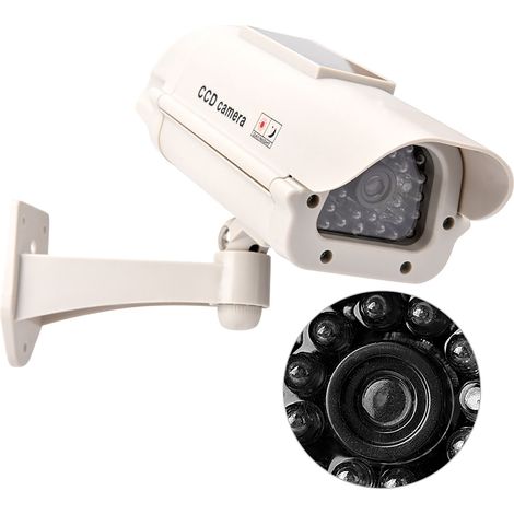 Caméra factice solaire pour la surveillance domestique, étanche, avec lumière LED. (1/5)