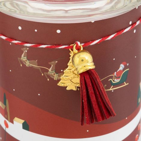 Candela profumata stampata 265g barattolo di vetro assortito - Feeric lights & christmas
