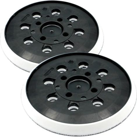 2-10 plateaux velcro 125mm - Compatible Bosch PEX series - Remplacement direct - Adhérence durable (1/5)