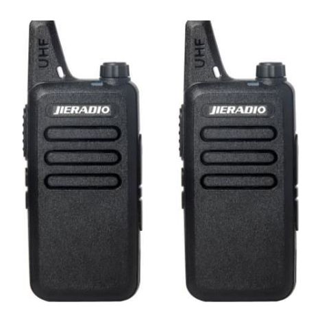 Talkie Walkie Ultra-mince 2Pcs - BaoFeng - UHF 400-470MHz - 16 Canaux - Ecouteurs Originaux - Chargeur - Noir (1/4)