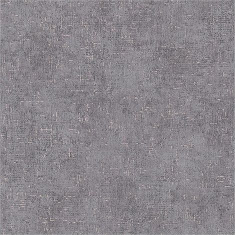 Carta da parati tono su tono Profhome 380891 Carta da parati TNT leggermente strutturata tono su tono opaca grigio bronzo nero 5,33 m2 (1/5)