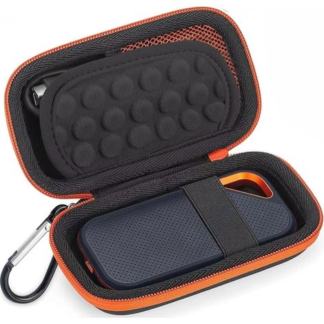 Étui de Protection et Sac de Transport Rigide pour Disques SSD Externes cmpatible avec SanDisk Portable/Extreme/Extreme Pro de 1 to, 2 to, 4 to et 500 Go, Résistant à l'eau (1/5)