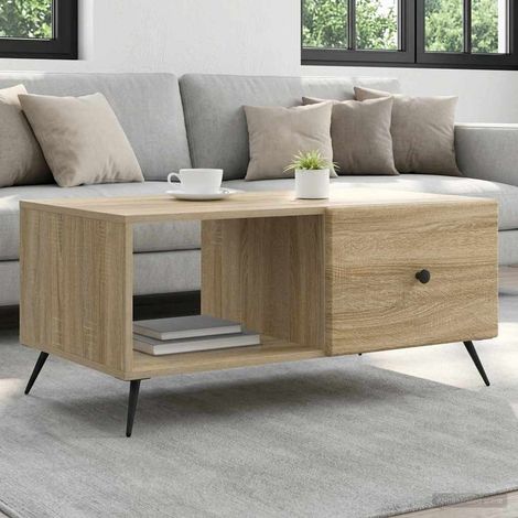 vidaXL Tavolino da salotto Rovere Sonoma 90 x 50 x 40 cm (1/5)