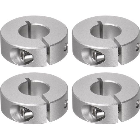 4pcs Bague de Réglage Bague Arrêt d'axe Butée Arbre Collier 13mm Alésage Aluminium Alliage Diviser Colliers Vis, 30mm OD, 10mm Largeur pour Roue Brouette Pont Boîte Vitesses (1/5)