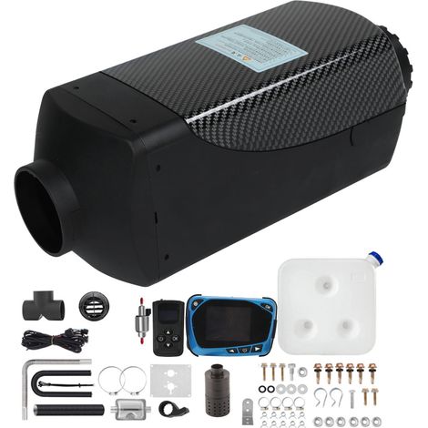 Chauffage diesel 5KW 12V avec télécommande, écran LCD, réservoir 10L, faible consommation pour voiture, camping-car, camion (1/5)