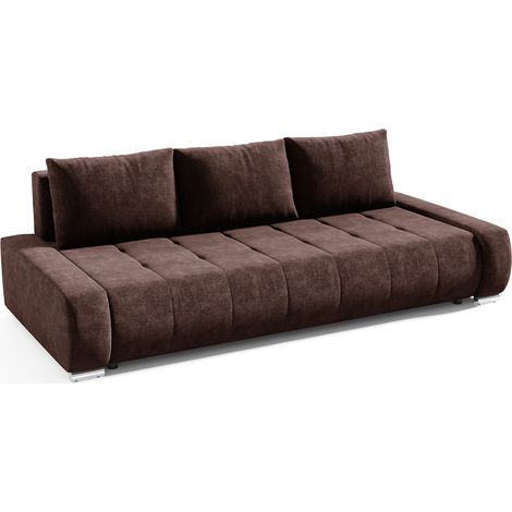 3-Sitzer-Sofa mit Bettkasten Jonas Braun