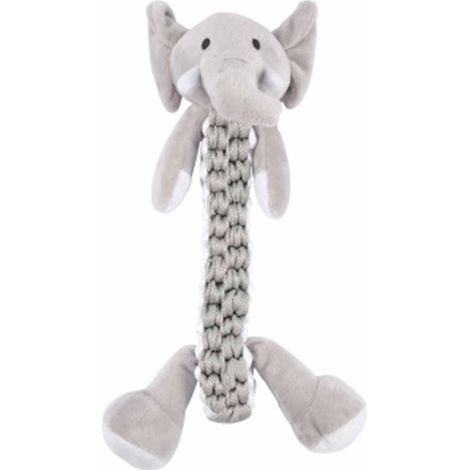 Peluche pour Chien "Éléphant" 34cm Gris (1/2)