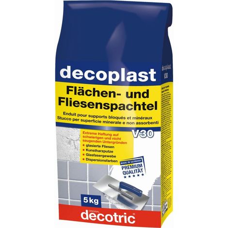 Decotric Decoplast Flächen- und Fliesenspachtel 5 kg Spachtelmassen (1/2)