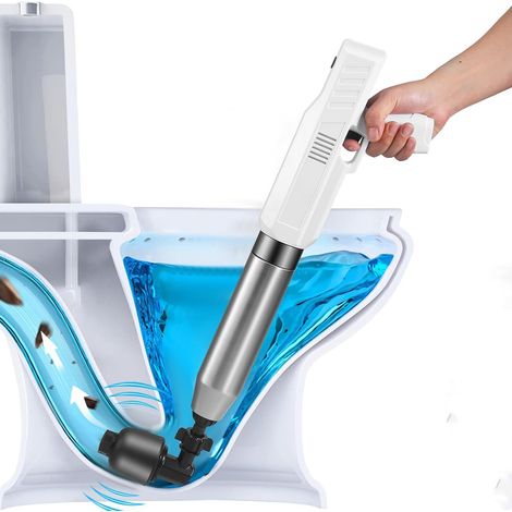 Stantuffo elettrico, sturalavandini ad alta pressione con 4 adattatori sostituibili, pompa per lavandino, vasca da bagno, scarico a pavimento, lavabo (1/5)