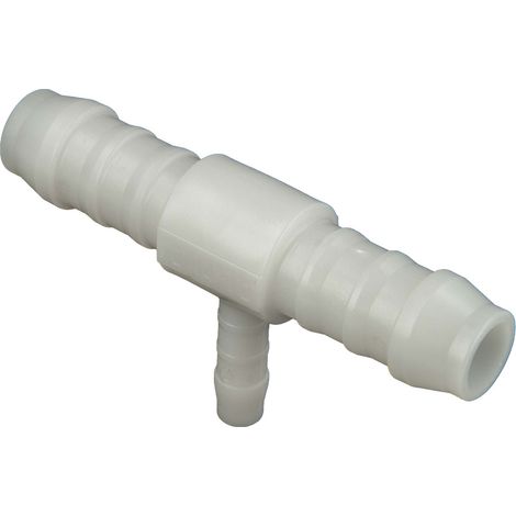 tecuro Schlauchverbinder T-Stück, Ø 7 x 5 x 7 mm - Nylon weiß (1/4)