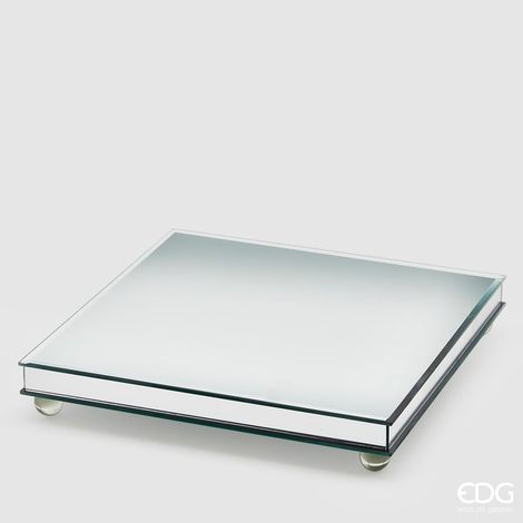 EDG Alzata Specchio Con Piedi 30 x 30 x 5 cm