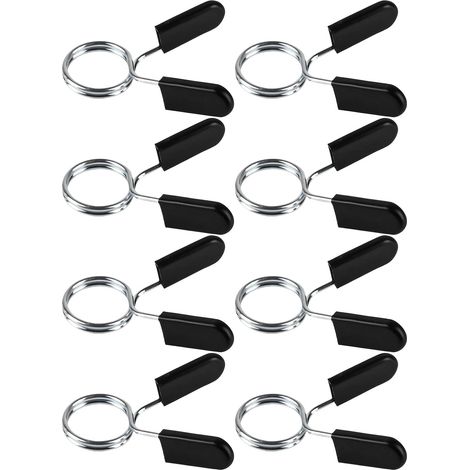 PCS 30mm Barbell Spring Clips - Spring Clips for Barbells - for Strength Sports, Weightlifting, Barbell Spring Clip for Bodybuilding, Weightlifting Bar (1/5)
