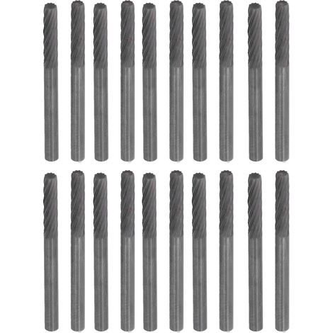 20 fraises en acier au tungstène robustes, ultra-rapides et durables pour le meulage du bois, du fer et de l'acier au carbone. (1/5)