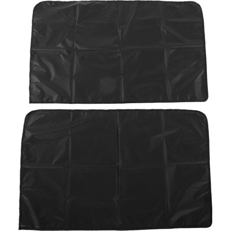 Pare-soleil latéral noir pour fenêtre voiture, 2 pièces, blocage efficace chaleur éblouissement, protection vie privée, rangée arrière (1/5)