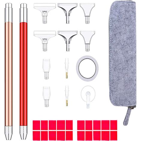 1 Kit Peinture Diamant, Stylo Alliage, Pointe Acier Inoxydable, Ergonomique, 5D Loisirs Créatifs (1/5)