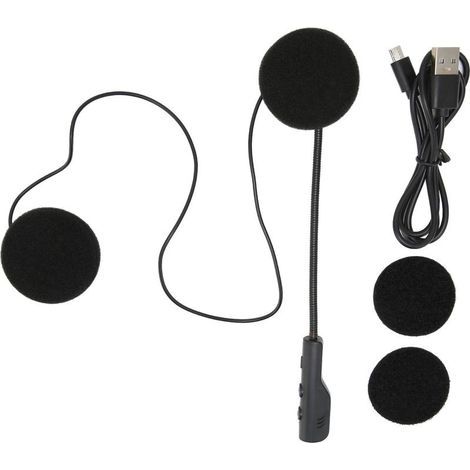Casque Bluetooth 5.0 pour moto, stéréo, musique, cordon de Microphone vocal (1/5)