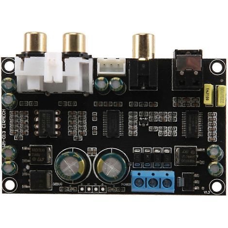 Carte décodeur DAC CS8416 CS4398 24 bits 192 kHz SPDIF coaxial fibre optique vers AUX, compatible avec un amplificateur TV simple WHBYV (1/4)
