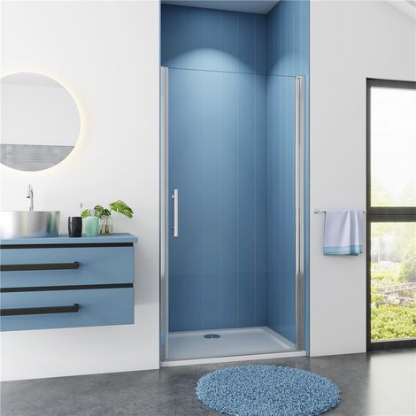 Bad 70x180cm Drehtür Nischentür 5mm Nanoglas Duschwand Duschtür (1/5)
