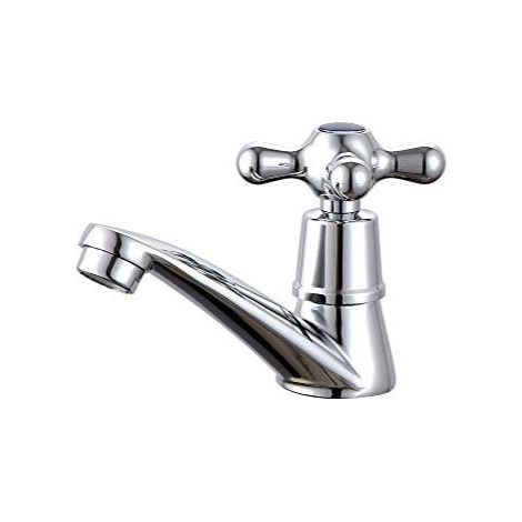 MINE Robinet d'eau Unique Froide Robinet d'eau, Robinet à Froid Simple Chromé Bassin Robinet d'eau, pour Maison Salle Bain WC Lavabo Bassin la Cuisine (1/4)