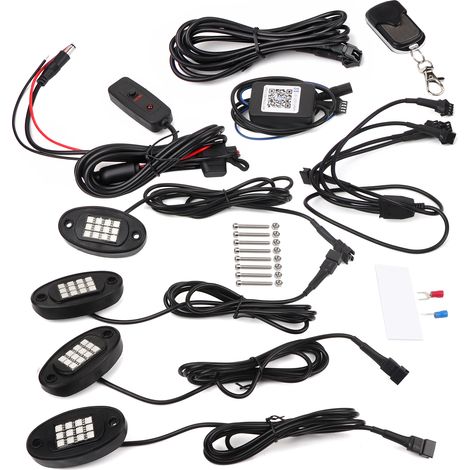 4-flammiges LED-Beleuchtungsset für LKW, UTV, ATV mit Dimmer (1/5)